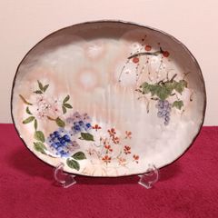 アンティーク 中国民国時代の鳥と花の皿 - メルカリ
