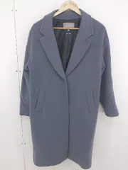 ■ A day in the life UNITED ARROWS ウール 長袖 チェスターコート サイズ 38 ダークグレー レディース  【中古】 【1203230006159】