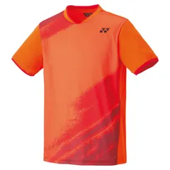 ヨネックス YONEX ユニゲームシャツ(フィットスタイル) バドミントン アパレル(ユニ) (10541)、(005)オレンジ