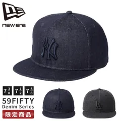 ニューエラ キャップ 帽子 メンズ レディース ブランド ヤンキース ドジャース NY LA 59FIFTY NEW ERA 5950 DENIM
