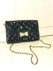 ブラック キルティング チェーンバッグ ミニバッグ ショルダーバッグ