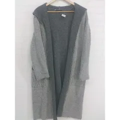 ◇ green label relaxing グリーンレーベル UNITED ARROWS 長袖 ニット ロング カーディガン グレー レディース  【中古】 【1203300001817】