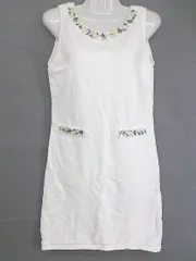◇ Rady レディ ビジュー付 ノースリーブ ミニ ワンピース サイズS オフホワイト系 レディース  【中古】 【1203310008257】