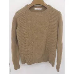 ◇ JOURNAL STANDARD relume ウール ケーブルニット 長袖 セーター サイズF キャメル レディース  【中古】 【1204010008165】