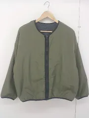 ◇ Chaco closet リバーシブル 長袖 ジップアップ ジャケット ブルゾン サイズF カーキ系 グレー系 レディース  【中古】 【1204050003298】のサムネイル