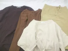 ◇ 《 BEAUTY & YOUTH まとめ売り4点セット Mサイズ相当 Tシャツ カットソー カーディガン スカート レディース 》 P  【1204060001628】