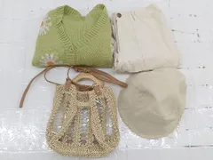 ■ 《 select MOCA CXRMY まとめ売り4点セット サイズFのみ カーディガン パンツ バケットハット バック レディース 》 P  【1204060000744】