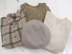 ■ 《 WI-FI select MOCA まとめ売り4点セット サイズFのみ セーター ニットワンピース シャツ 他 レディース 》 P  【1204060000621】