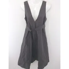 ◇ ◎ nano base nano universe 膝下丈 ジャンパースカート ワンピース サイズ36 チャコールグレー系 レディース  【中古】 【1204060003714】