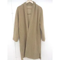 ■ A day in the life UNITED ARROWS ボア 長袖 ガウン コート ベージュ レディース  【中古】 【1204120001247】