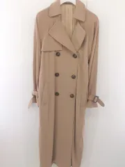 ◇ Aunt Marie's アントマリーズ プリーツ 長袖 トレンチ コート サイズF ベージュ レディース  【中古】 【1204130002661】のサムネイル