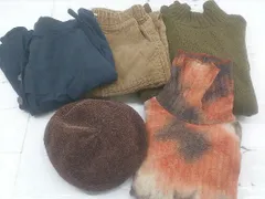 ■ 《 select MOCA 他 まとめ売り5点セット サイズM&F&M相当 セーター パンツ スカート ベレー帽 レディース 》 P  【1204200000986】