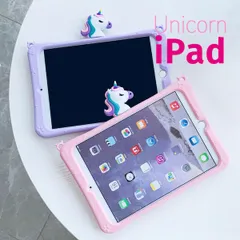iPad ケース 耐衝撃 おしゃれ 子供 ユニコーン カバー キッズ スタンド iPadPro11 mini6  ピンク