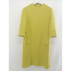 ◇ allureville アルアバイル ボトルネック 七分袖 ミニ ワンピース サイズ2 イエロー系 レディース  【中古】 【1204250002268】のサムネイル
