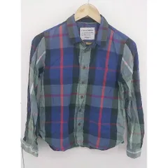 ◇ ◎ FORK&SPOON URBAN RESEARCH チェック 長袖 シャツ サイズ ONE ネイビー グリーン マルチ レディース  【1204250001469】