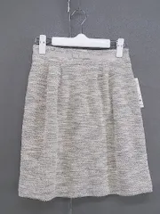 ◇ ●美品● ◎ MISCH MASCH ミッシュマッシュ ラメ糸 ミニ 台形 スカート サイズS グレー系 レディース  【中古】 【1204230001007】のサムネイル