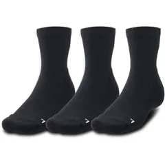 underarmour(アンダーアーマー) 21UA QUARTER SOCKS (3P) バスケットソックス (1371936-001）、BLACK/