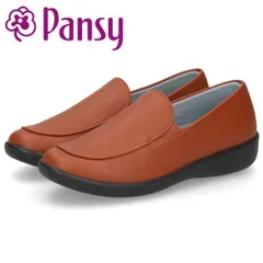 【レンガ】スリッポン レディース シューズ きれいめ パンジー 靴 防水 晴雨兼用 軽量 仕事 通勤 普段履き EEE 3E 黒 Pansy 2324