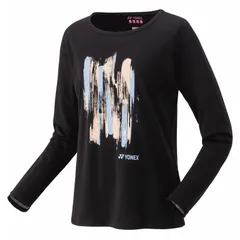 YONEX(ヨネックス) ウィメンズロングスリーブTシャツ テニス・バドミントン ウェア(ウィメンズ) (16813)、(007)ブラック