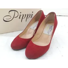 ◇ ◎ Pippi ピッピ ラウンドトゥ ピンヒール パンプス サイズ37 レッド レディース  【中古】 【1205160002140】
