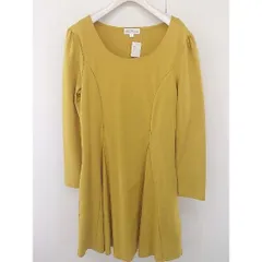 ◇ Sweet Mommy スウィートマミー マタニティ 長袖 膝丈 ワンピース サイズL マスタード レディース  【中古】 【1205160000269】