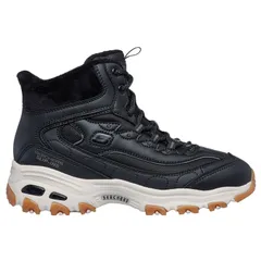 SKECHERS(スケッチャーズ) DLITES BOOT - VERY CHIC スポーツスタイル シューズ スポーツカジュアルシューズ 169076、(BKW)BLACK/WHITE