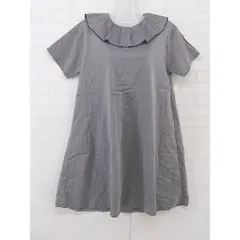 ◇ merlot メルロー 半袖 膝丈 ワンピース グレー系 レディース  【中古】 【1205190001113】のサムネイル