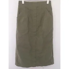 ◇ Simplicite シンプリシテェ カツラギステッチ ロング タイト スカート カーキ レディース  【中古】 【1205190000192】のサムネイル
