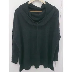 ◇ Eddie Bauer エディー バウアー オフタートルネック 長袖 ニット セーター サイズPM チャコールグレー レディース  【中古】 【1205200001270】