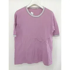 ◇ MONTAGUT モンタギュ コットン ニット 五分袖 カットソー サイズ 4 ピンク シルバー レディース  【中古】 【1205190008921】