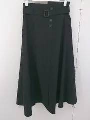 ◇ ◎ PAGEBOY ページボーイ ALICIA ロング フレア スカート サイズF ブラック レディース  【中古】 【1205230001325】のサムネイル