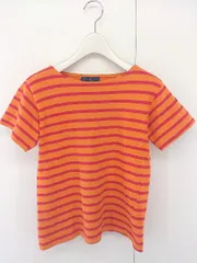◇ Le Minor ルミノア フランス製 ボーダー 半袖 Tシャツ カットソー サイズ 0 オレンジ レッド レディース  【1205210000522】