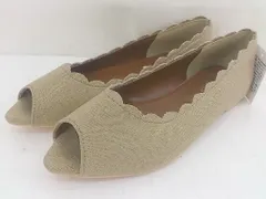 ◇ ◎ SESTO セスト オープントゥ フラット パンプス シューズ サイズS ゴールド系 レディース  【中古】 【1205230003152】