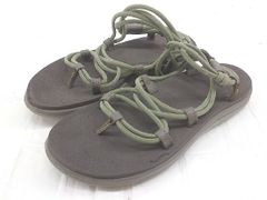 ◇ Teva テバ スポーツサンダル （約24ｃｍ相当） カーキ レディース 【中古】 【1205250004467】