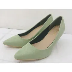 ◇ SESTO セスト ポインテッドトゥ ヒール パンプス サイズ23.5 グリーン レディース  【中古】 【1205260003702】