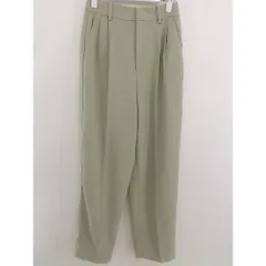 ◇ LOWRYS FARM ローリーズファーム センタープレス カラー パンツ サイズF ピスタチオ グリーン系 レディース  【中古】 【1205300001323】