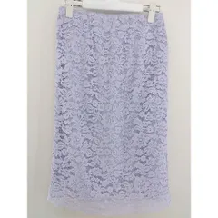 ◇ Simplicite シンプリシテェ レース 膝丈 タイト スカート パープル レディース  【中古】 【1205270007721】