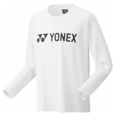 ヨネックス YONEX ユニロングスリーブTシャツ テニス・バドミントン アパレル(ユニ) 16802-011、(011)ホワイト
