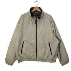 90~00's vintage 90~00年代 ヴィンテージ Eddie Bauer エディーバウアー アウター ナイロンジャケット フリースブルゾン ワンポイント刺繡 オーバーサイズ ビッグシルエット BANGLADESH製 XLサイズ ベージュ
