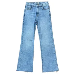 ZARA ハイウエスト ブーツカットデニム ストレッチ ライトブルー サイズ34 レディースS ザラ