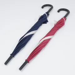 TokyoDisneyRESORT ディズニーリゾート 傘 USED美品 2本セット ミッキー ジャンプ式 60cm  紺 ネイビー 赤 レッド 通学 D03 