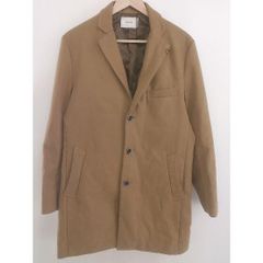 ■ ◎ INHERIT インヘリット チェスターコート 長袖 コート サイズL ブラウン メンズ 【中古】 【1206020013474】