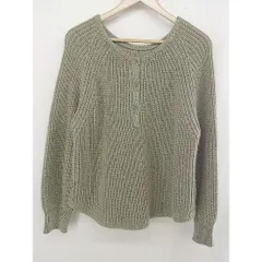 ◇ ◎ URBAN RESEARCH アーバンリサーチ ヘンリーネック リブ編み 長袖 ニットセーター サイズF グリーン系 レディース  【中古】 【1206020012927】