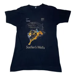 ライオンと魔女 S ビッグプリント 劇場 ナルニア国物語 ブラック 黒 Tシャツ レディース ユニセックス メンズ 古着 半袖