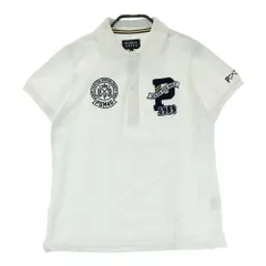 サイズ：1 PEARLY GATES パーリーゲイツ  半袖ポロシャツ ワッペン  ホワイト系 [240101593040] ゴルフウェア レディース ストスト