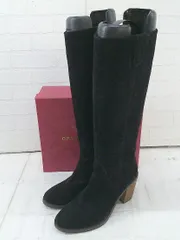 ◇ ◎ Oriental Traffic オリエンタルトラフィック サイドジップ ロング ブーツ サイズM ブラック レディース  【中古】 【1206070003432】