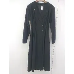 ◇ ENVYM アンビー ウエストゴム 長袖 膝下丈 ワンピース サイズF ブラック レディース  【中古】 【1206080002647】