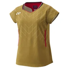 YONEX(ヨネックス) ウィメンズゲームシャツ(フィットシャツ) テニス・バドミントン ウェア(ウィメンズ) (20915)、(016)ゴールド