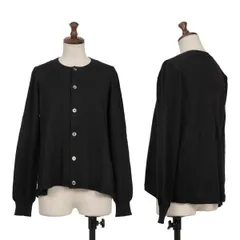 トリココムデギャルソンtricot COMME des GARCONS バックプリーツウールニットカーディガン 黒M位