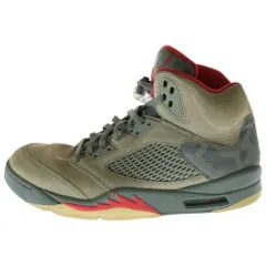 NIKE (ナイキ) AIR JORDAN 5 RETRO P51 CAMO 136027-051 エアジョーダン5 レトロ P51 カモ ハイカットスニーカー カーキ US12/30cm